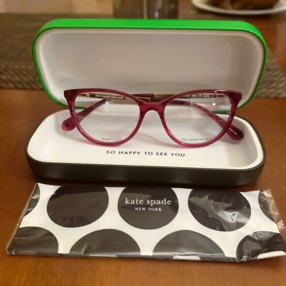 Kate Spade Kimberlee 08CQ Cherry Eyeglasses - Picture 2 of 14